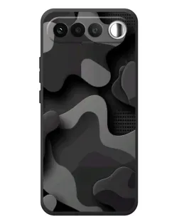 Чехол для RealMe 16 5G с картинкой «Темный абстрактный камуфляж»
