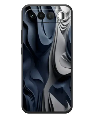 Чехол для RealMe 16 5G с картинкой «Объемные синие складки»