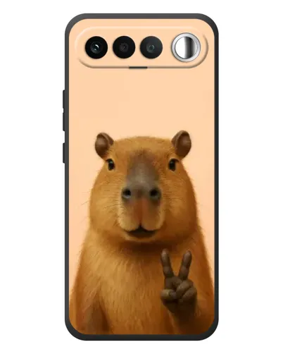 Чехол для RealMe 16 5G с картинкой «Капибара виктория»