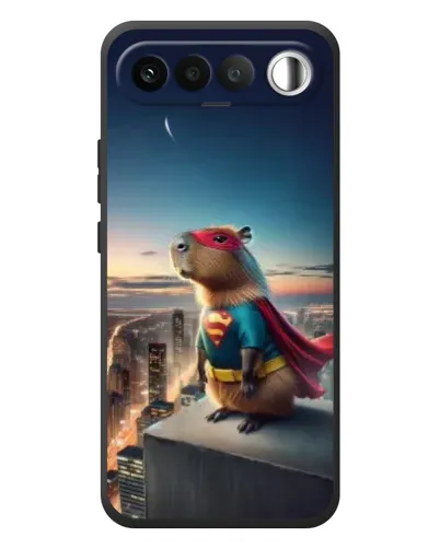 Чехол для RealMe 16 5G с картинкой «Капи-мен супергерой»