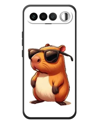 Чехол для RealMe 16 5G с картинкой «Капибара в очках»