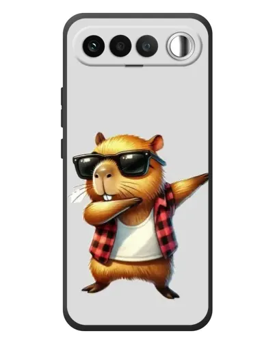 Чехол для RealMe 16 5G с картинкой «Капибара рэпер даб»