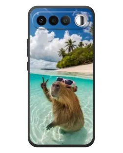 Чехол для RealMe 16 5G с картинкой «Капибара на море» Чехол для RealMe 16 5G с картинкой «Капибара на море»