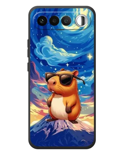 Чехол для RealMe 16 5G с картинкой «Капибара Ван Гога»