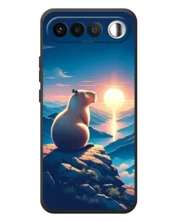 Чехол для RealMe 16 5G с картинкой «Закат солнца с капибарой» Чехол для RealMe 16 5G с картинкой «Закат солнца с капибарой»