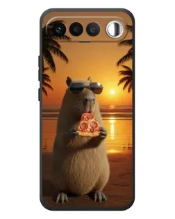 Чехол для RealMe 16 5G с картинкой «Капибара с пиццей» Чехол для RealMe 16 5G с картинкой «Капибара с пиццей»