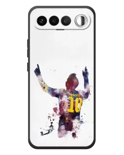 Чехол для RealMe 16 5G с картинкой «Акварельный Месси Барселона»