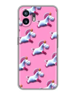 Чехол для Realme 16T с картинкой «Единороги на розовом» Чехол для Realme 16T с картинкой «Единороги на розовом»