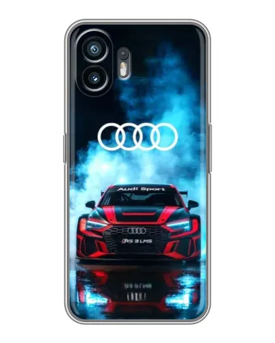Чехол для Realme 16T с картинкой «Audi Sport — неон»