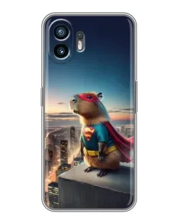 Чехол для Realme 16T с картинкой «Капи-мен супергерой»