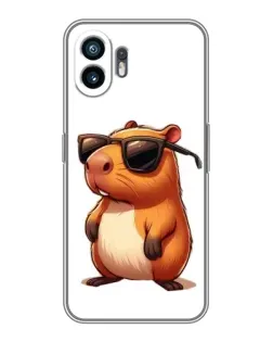 Чехол для Realme 16T с картинкой «Капибара в очках»