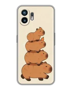 Чехол для Realme 16T с картинкой «Башня из капибар»