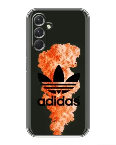 Чехол для RealMe 16x с картинкой «Оранжевый дым Adidas» Чехол для RealMe 16x с картинкой «Оранжевый дым Adidas»