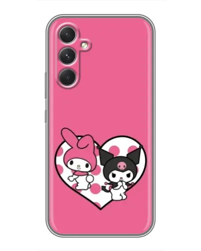Чехол для RealMe 16x с картинкой «Kuromi и My Melody»