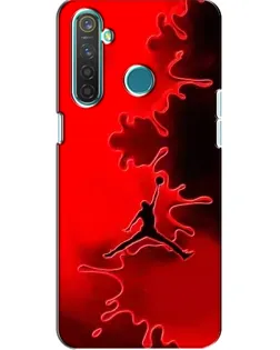 Чехол для Realme 5 Pro с картинкой «Jordan Red Smoke»