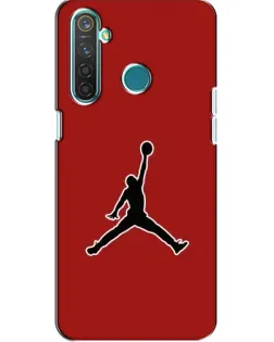Чехол для Realme 5 Pro с картинкой «Jordan Red Back»