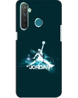Чехол для Realme 5 Pro с картинкой «Jordan Blue Fire»
