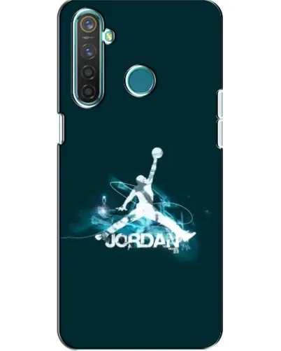 Чехол для Realme 5 Pro с картинкой «Jordan Blue Fire» Чехол для Realme 5 Pro с картинкой «Jordan Blue Fire»