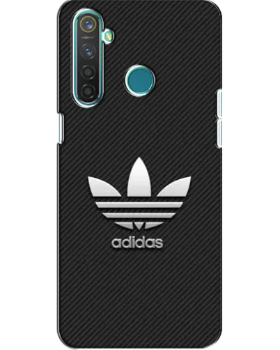 Чехол для Realme 5 Pro с картинкой «Adidas Карбоновая текстура»