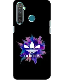 Чехол для Realme 5 Pro с картинкой «Взрыв красок Adidas»