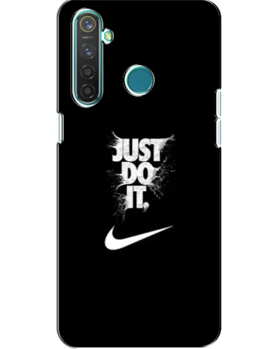 Чехол для Realme 5 Pro с картинкой «Текстовый принт Nike»