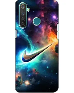 Чехол для Realme 5 Pro с картинкой «Космический Nike Swoosh»