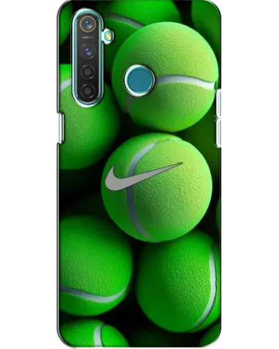 Чехол для Realme 5 Pro с картинкой «Теннисные мячи Найк»