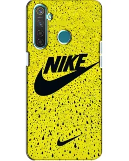 Чехол для Realme 5 Pro с картинкой «Желтый текстурный Nike»