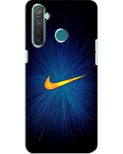 Чехол для Realme 5 Pro с картинкой «Синий пульс Nike» Чехол для Realme 5 Pro с картинкой «Синий пульс Nike»