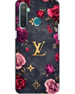 Чохол для Realme 5 Pro з картинкою «Квітковий Louis Vuitton»