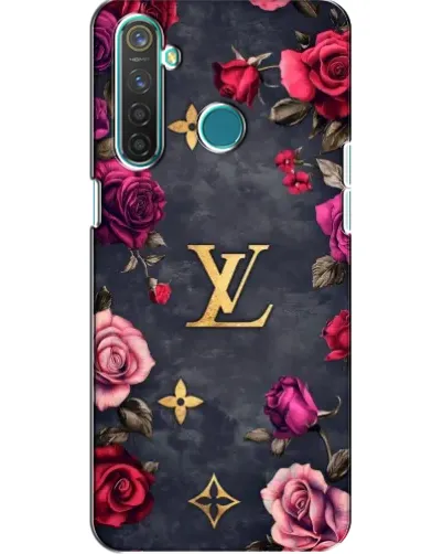 Чехол для Realme 5 Pro с картинкой «Цветочный Louis Vuitton»