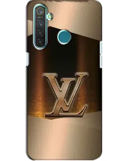 Чехол для Realme 5 Pro с картинкой «LV — золотое сияние»