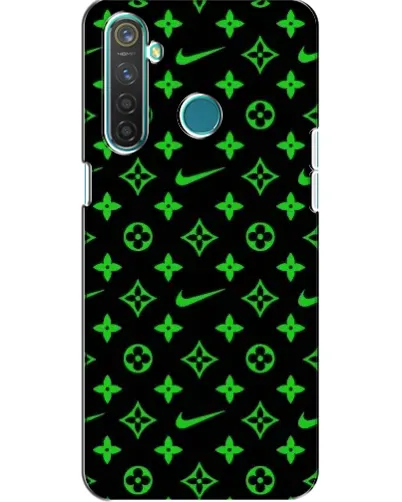Чехол для Realme 5 Pro с картинкой «Неоновый принт LV»