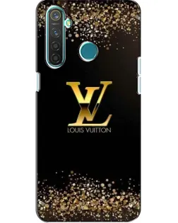 Чехол для Realme 5 Pro с картинкой «LV — золотые искры»