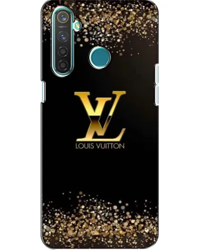 Чехол для Realme 5 Pro с картинкой «LV — золотые искры»