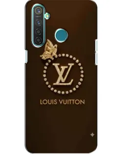 Чехол для Realme 5 Pro с картинкой «LV — золотая печать»