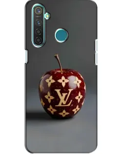 Чехол для Realme 5 Pro с картинкой «Красное яблоко LV»
