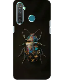 Чехол для Realme 5 Pro с картинкой «LV — мраморный принт»