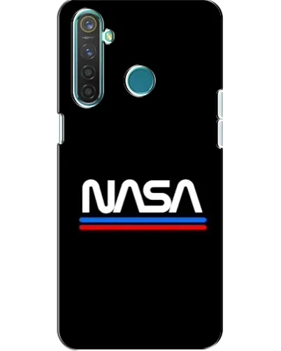 Чехол для Realme 5 Pro с картинкой «NASA — классика Red Blue»