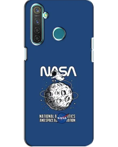 Чехол для Realme 5 Pro с картинкой «NASA — лунная миссия»
