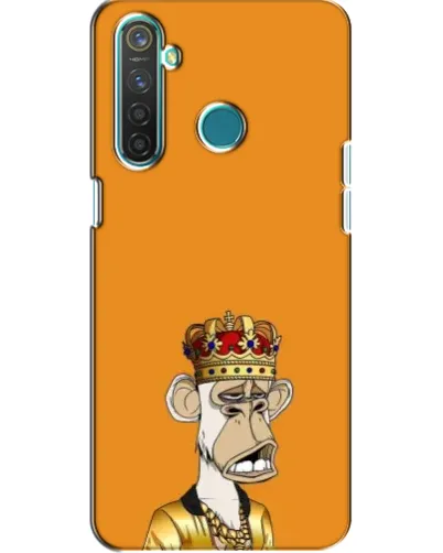 Чохол для Realme 5 Pro з картинкою «Золота мавпа Bored Ape»