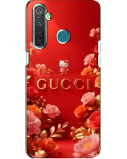Чехол для Realme 5 Pro с картинкой «Gucci — золотой сад»