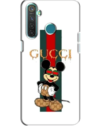 Чехол для Realme 5 Pro с картинкой «Микки Маус Gucci — полосы» Чехол для Realme 5 Pro с картинкой «Микки Маус Gucci — полосы»