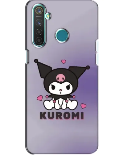 Чехол для Realme 5 Pro с картинкой «Kuromi — фиолетовый арт»