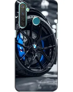 Чехол для Realme 5 Pro с картинкой «Колесо BMW вблизи»