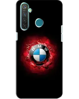 Чехол для Realme 5 Pro с картинкой «Логотип BMW — вспышка»