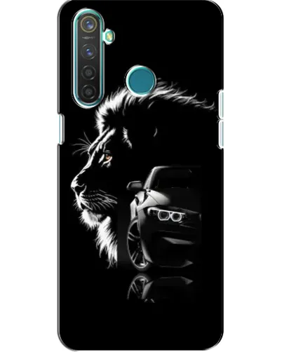 Чехол для Realme 5 Pro с картинкой «BMW и лев» Чехол для Realme 5 Pro с картинкой «BMW и лев»