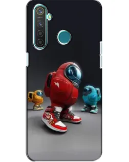 Чехол для Realme 5 Pro с картинкой «Among Us — 3D стиль»