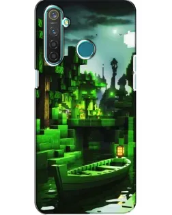 Чехол для Realme 5 Pro с картинкой «Minecraft лесной пейзаж» Чехол для Realme 5 Pro с картинкой «Minecraft лесной пейзаж»