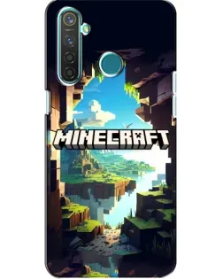Чехол для Realme 5 Pro с картинкой «Пещера Майнкрафт» Чехол для Realme 5 Pro с картинкой «Пещера Майнкрафт»